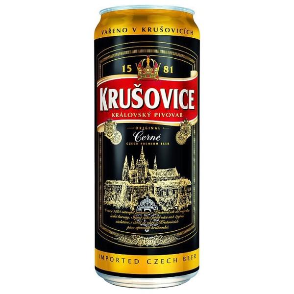 Пиво Krusovice Cerne, in can, 0.5 л