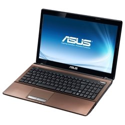 ASUS K53E (Core i7 2670QM 2200 Mhz/15.6"/1366x768/4096Mb/500Gb/DVD-RW/Intel HD Graphics 3000/Wi-Fi/Bluetooth/Win 7 HB 64)