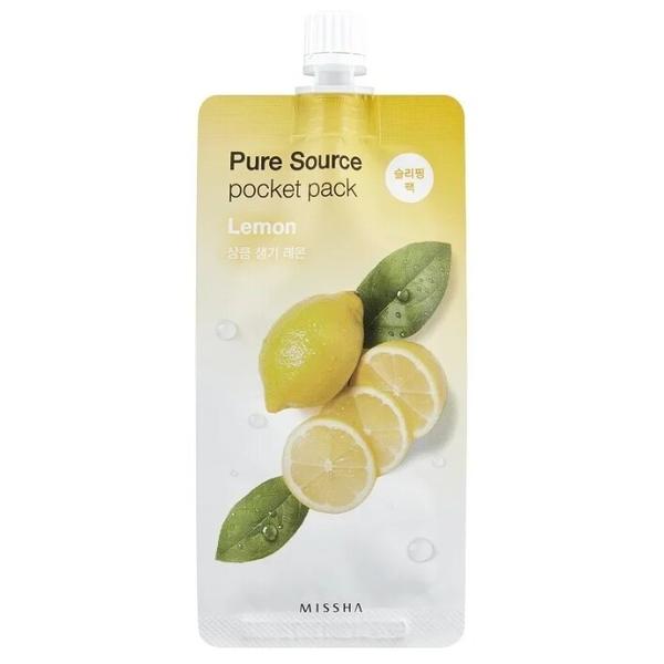 Missha Pure Source Pocket Pack Lemon ночная маска с экстрактом лимона