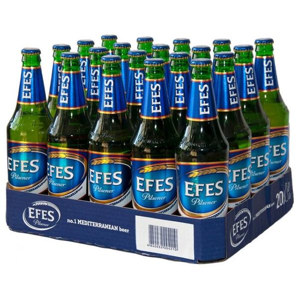 Пиво светлое Efes Pilsener 0.45 л х 20 шт