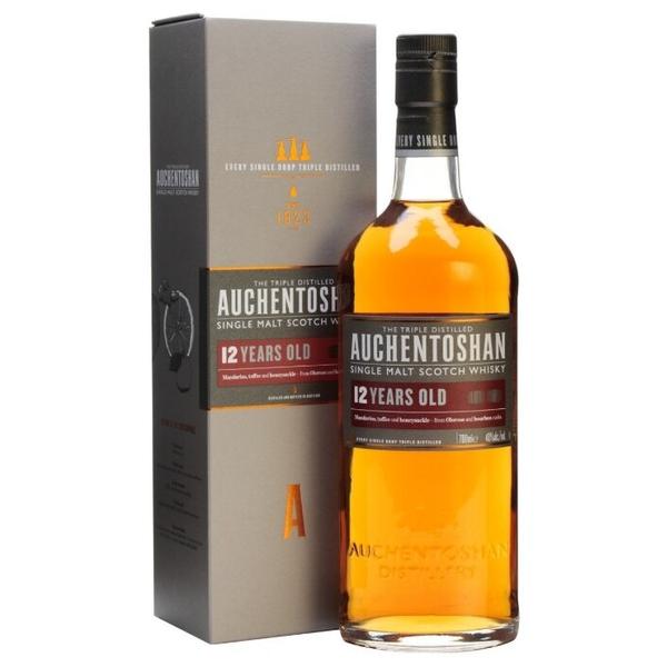 Виски Auchentoshan Single Lowland Malt 12 лет, 0.7 л, подарочная упаковка