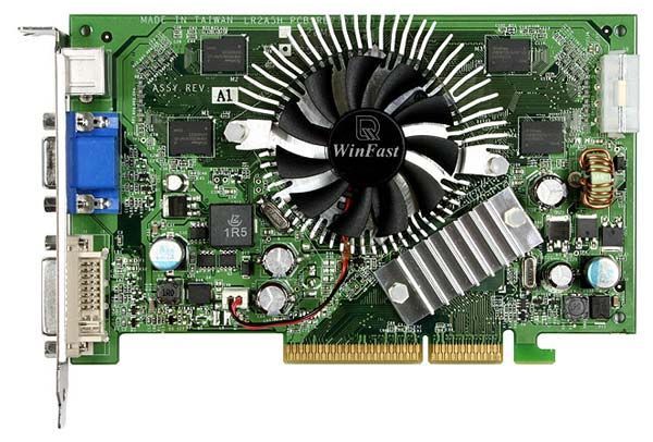 Leadtek GeForce 7300 GT 400Mhz AGP 256Mb 700Mhz 128 bit DVI TV YPrPb