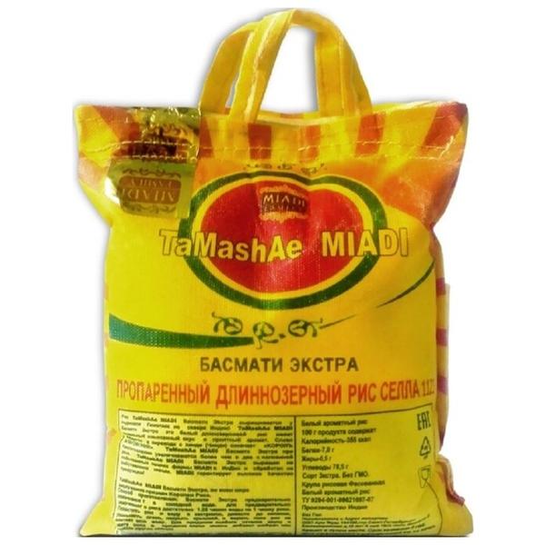 Рис Miad Family Басмати пропаренный длиннозерный 2 кг
