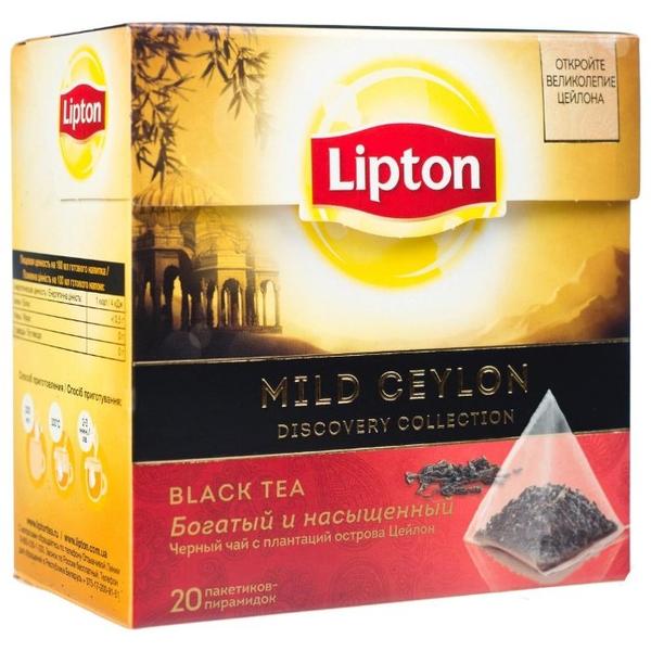 Чай черный Lipton Mild Ceylon в пирамидках