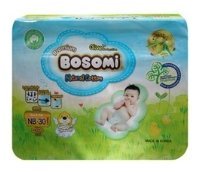 Bosomi подгузники Natural Cotton NB (0-5 кг) 30 шт.