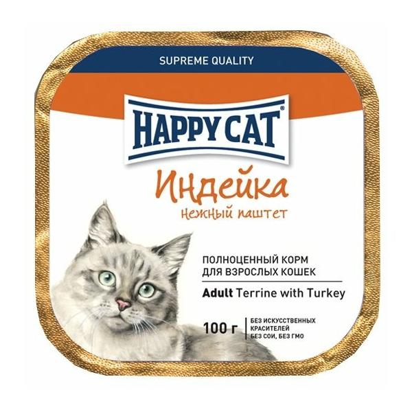 Корм для кошек Happy Cat с индейкой 100 г (паштет)