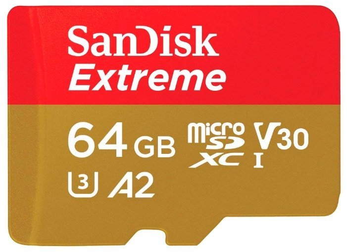SanDisk Extreme microSDXC Class 10 UHS Class 3 V30 A2 160MB/s + SD adapter