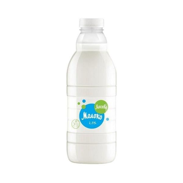 Молоко Лосево пастеризованное 2.5%, 1 л
