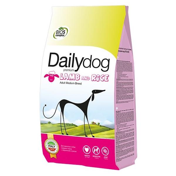 Корм для собак Dailydog Adult Medium Breed lamb and rice