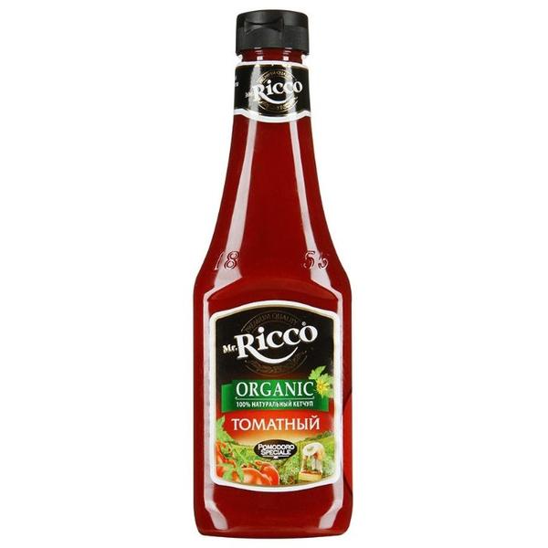 Кетчуп Mr.Ricco Organic томатный с перцем чили, пластиковая бутылка
