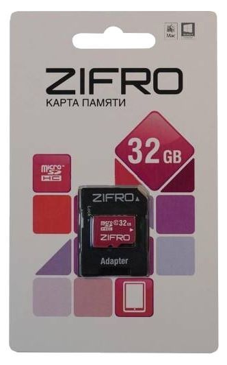ZIFRO microSDHC Class 10 + SD adapter