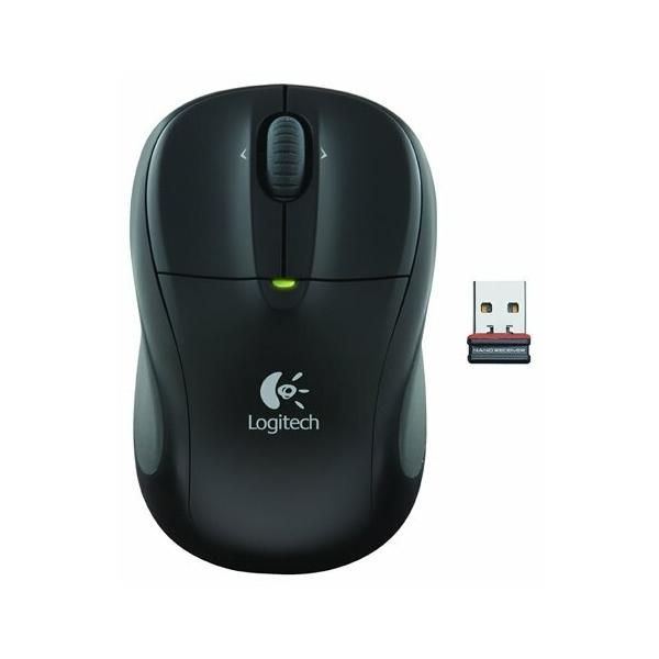 Logitech M305 Wireless Mouse with Nano Receiver Jet Black USB