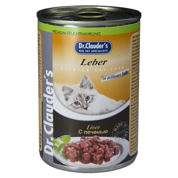 Корм для кошек Dr. Clauder's Premium Cat Food консервы с печенью