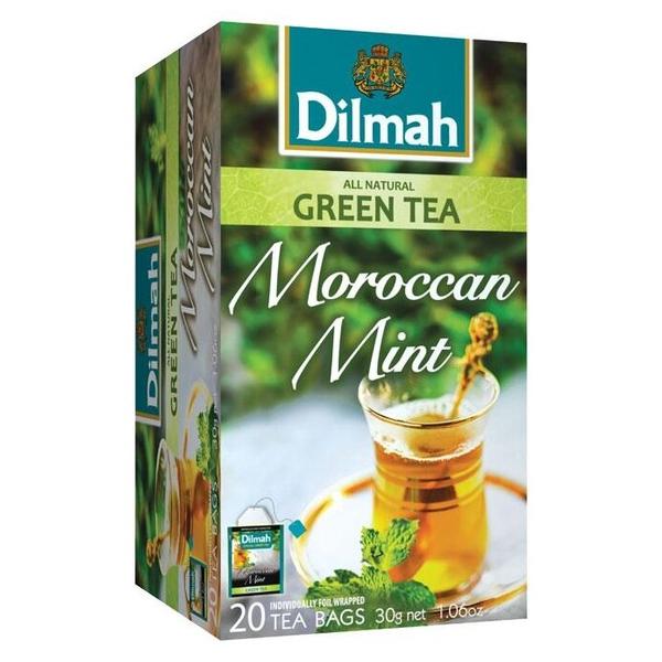 Чай зеленый Dilmah Moroccan mint в пакетиках