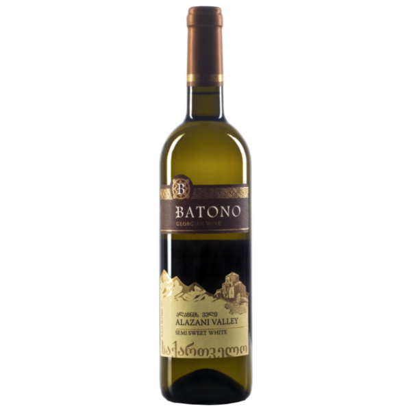 Вино Batono Алазанская Долина белое 0.75 л