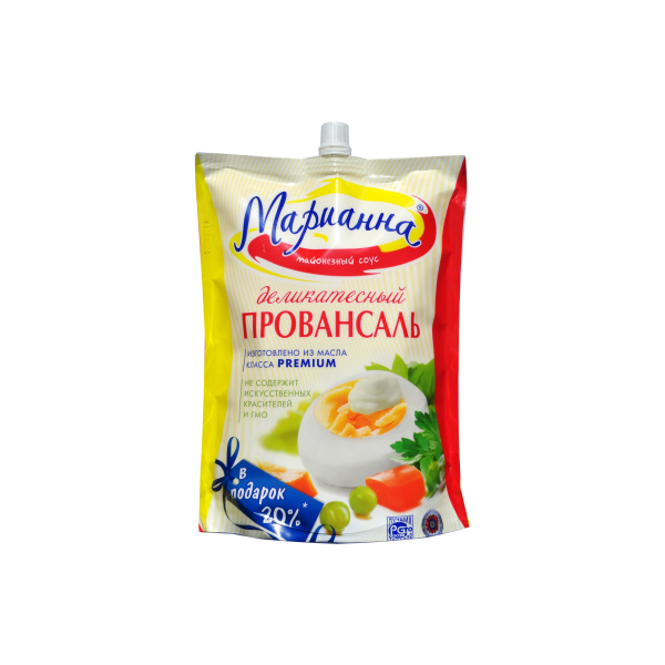 Майонезный соус Марианна Провансаль деликатесный дой-пак 25%