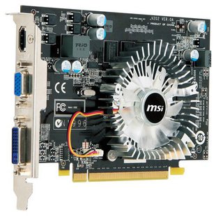 MSI GeForce GT 220 625Mhz PCI-E 2.0 1024Mb 810Mhz 128 bit DVI HDMI HDCP