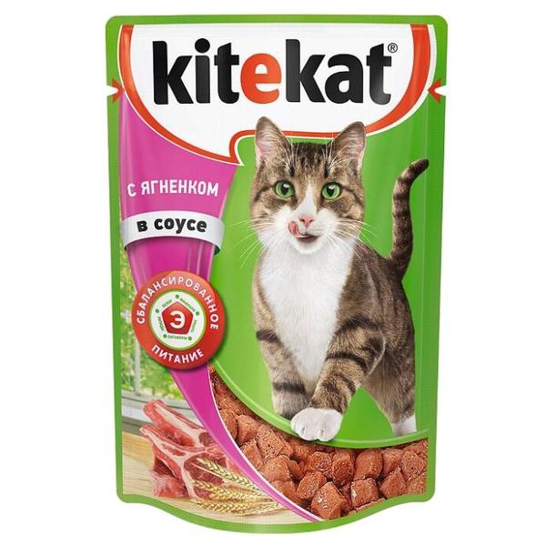 Корм для кошек Kitekat с ягненком (кусочки в соусе)