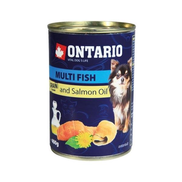 Корм для собак Ontario Консервы Dog Multi Fish and Salmon oil