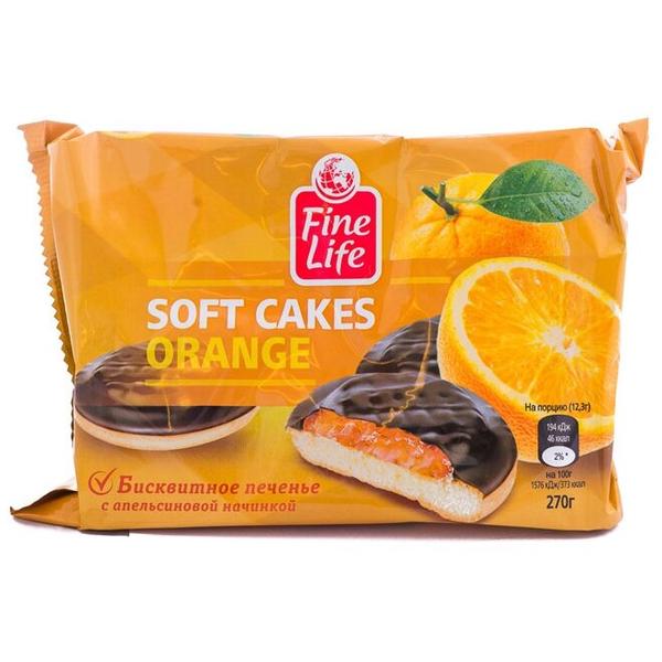 Печенье Fine Life soft cakes Orange, 270 г
