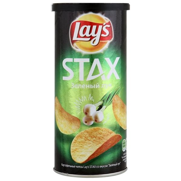 Чипсы Lay's Stax картофельные Зеленый лук