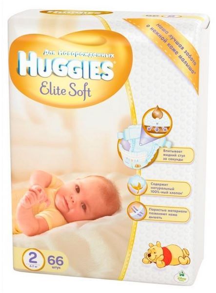 Huggies Elite Soft 2 (4-7 кг)
