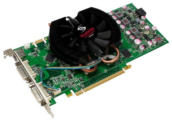 Leadtek GeForce 9600 GT 675Mhz PCI-E 2.0 512Mb 1800Mhz 256 bit 2xDVI TV HDCP YPrPb