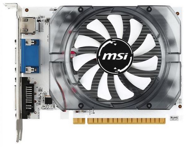 MSI GeForce GT 730 700Mhz PCI-E 2.0 4096Mb 1000Mhz 128 bit DVI HDMI HDCP