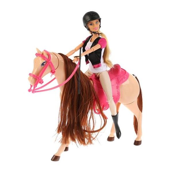 Кукла Карапуз София наездница с лошадью, 29 см, 99042-S-AN