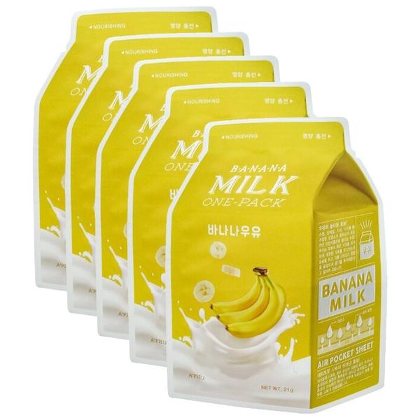 A'PIEU Маска тканевая с молочными протеинами и экстрактом банана Banana Milk One-Pack