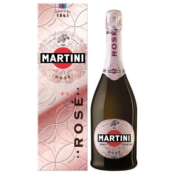 Игристое вино Martini Rose Extra Dry, gift box 0,75 л