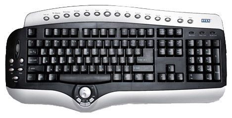 Sven KB-2825 Multimedia Keyboard Black-Silver PS/2