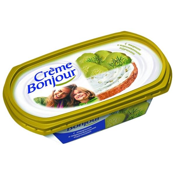 Сырный продукт Creme Bonjour творожный с маринованными огурчиками 24.3%