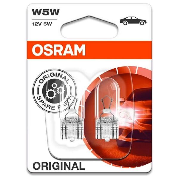 Лампа автомобильная накаливания Osram 2825-02B W5W 5W 2 шт.