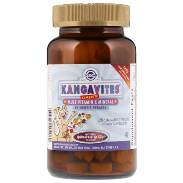 Kangavites Complete Multivitamin & Mineral Children's Formula Bouncin'Berry Flavor жев. таб. №120