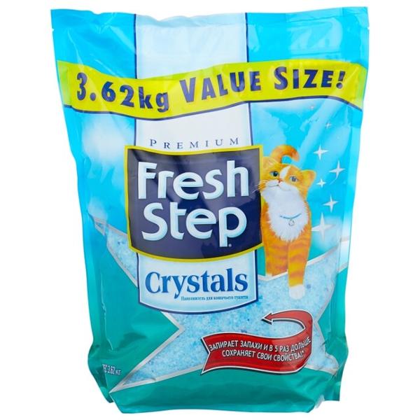 Впитывающий наполнитель Fresh Step Crystals 3.62 кг