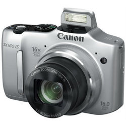 Canon PowerShot SX160 IS (silver 16Mpix Zoom16x 3 720p SDXC CCD 1x2.3 IS opt 1minF 30fr/s AA)