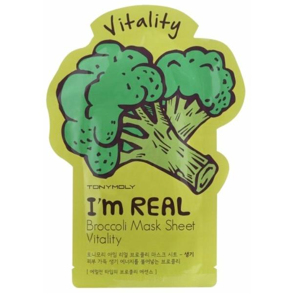 TONY MOLY тканевая маска I’m Real Broccoli тонизирующая