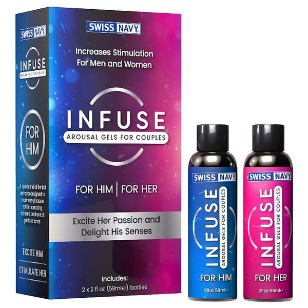 Гель-смазка Swiss navy INFUSE Arousal Gels for Couples,2 шт