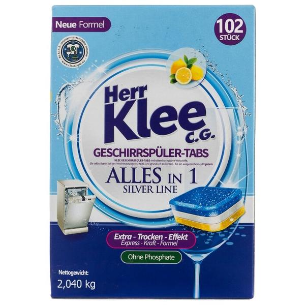 Herr Klee Silver Line таблетки для посудомоечной машины