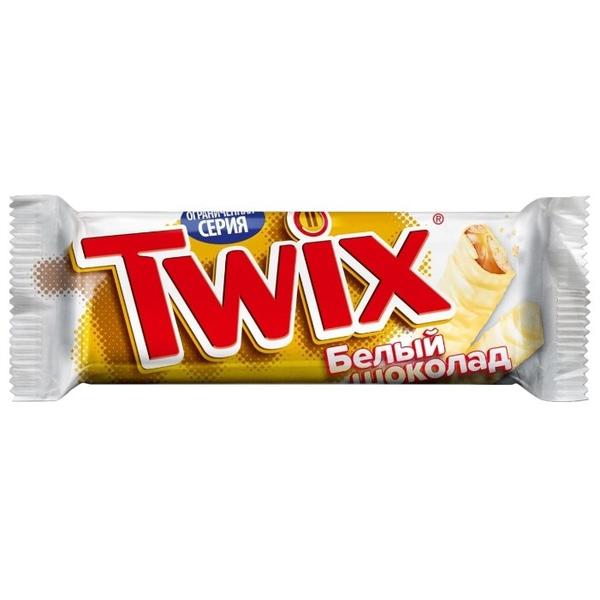 Батончик Twix белый шоколад, 55 г, мультипак
