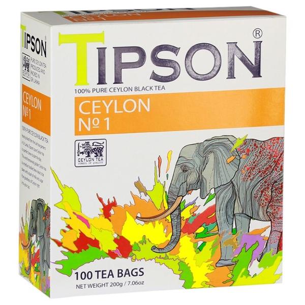 Чай черный Tipson Ceylon №1 в пакетиках