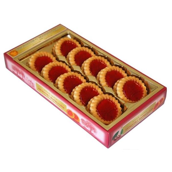 Печенье БИСКОТТИ с вишневым мармеладом в коробке, 235 г