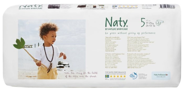Naty подгузники 5 (11-25 кг) 42 шт.