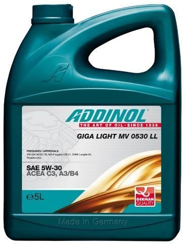 ADDINOL Giga Light MV 0530 LL SAE 5W-30 5 л