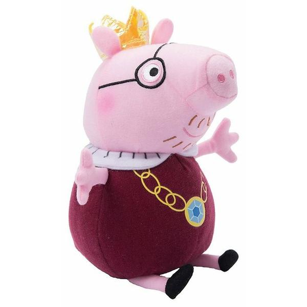 Мягкая игрушка РОСМЭН Peppa pig Папа Свин король 30 см