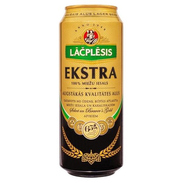 Пиво светлое Lacplesis Ekstra 0,568 л