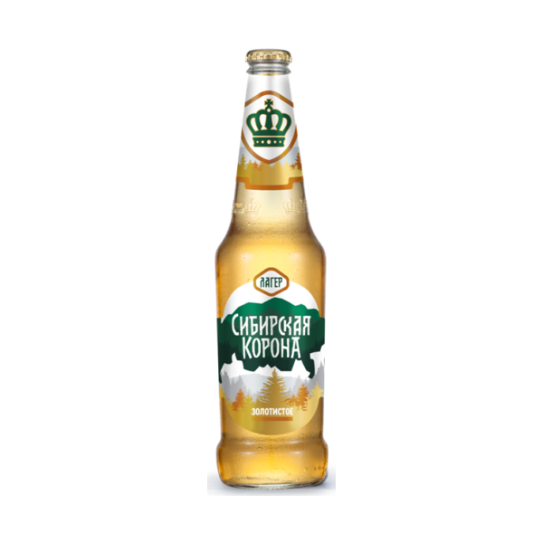 Пиво светлое Сибирская корона Золотистое 0.47 л