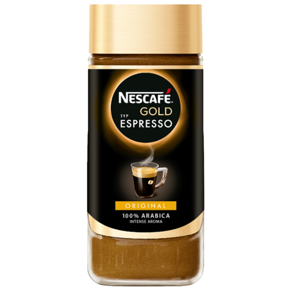Кофе растворимый Nescafe Gold Espresso с пенкой, стеклянная банка