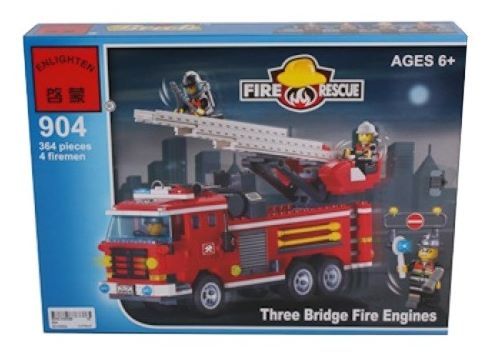 Enlighten Brick Пожарные 904 Пожарные машины